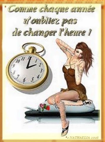 CHANGEMENT D HEURE HIVER - 1H EN MOINS